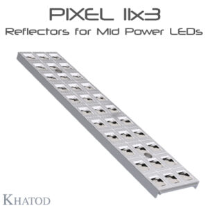 Refletores PIXEL 11x3 para LEDs Mid Power